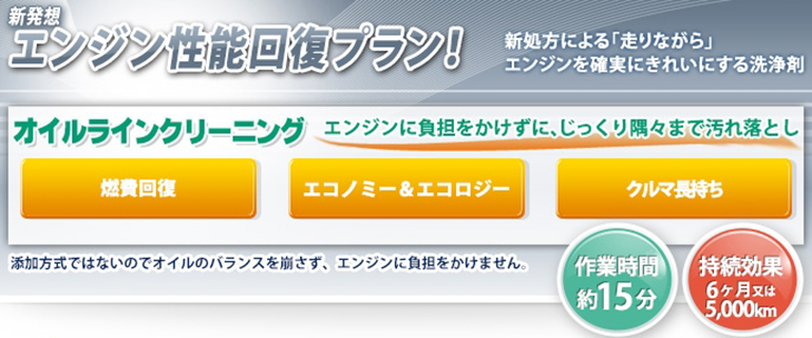 オイルラインクリーニング
